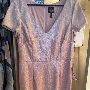 Adriana Papell Ombré Sequined  gown